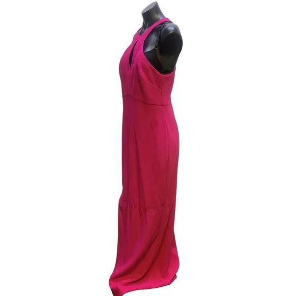 NWT Likely Fuchsia Sleeveless Keyhole Cutout Gown Racerback Design 12 - Picture 4 of 8